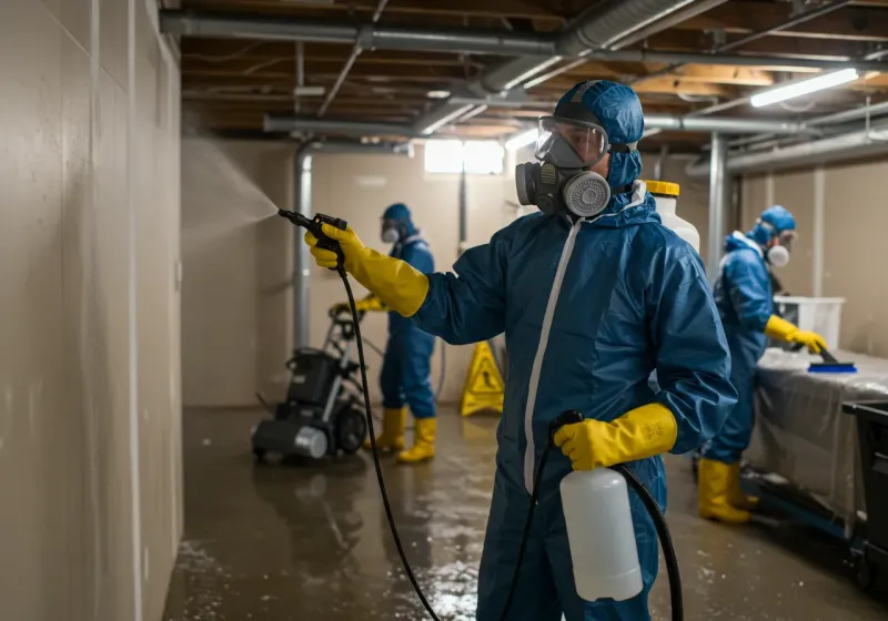 Basement Sanitization and Antimicrobial Treatment process in Ephraim, UT